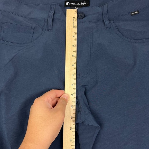 Travis Mathew Golf Pants Men Navy Blue 34x30 Stretch Trousers Pockets Outdoor - Picture 4 of 8